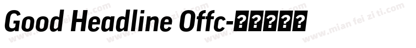 Good Headline Offc字体转换